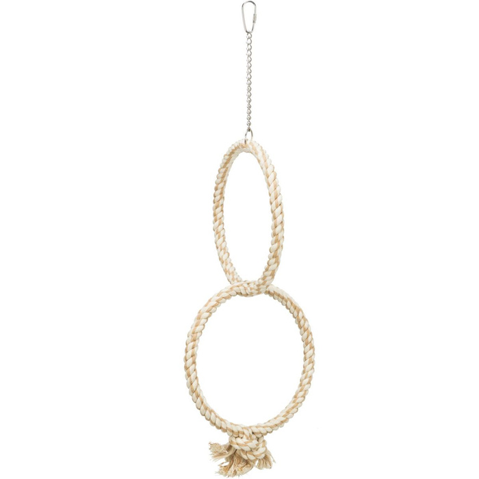 Trixie pierścienie ze sznurka bawełniane dla ptaków 16cm