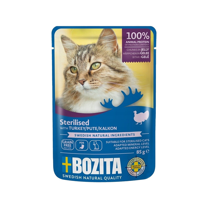 BOZITA Indoor & Sterilised Turkey 85g Mokra karma dla kotów