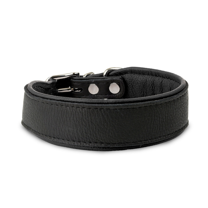 Barry King Obroża Skóra Łoś Strong 40mm/45cm czarny