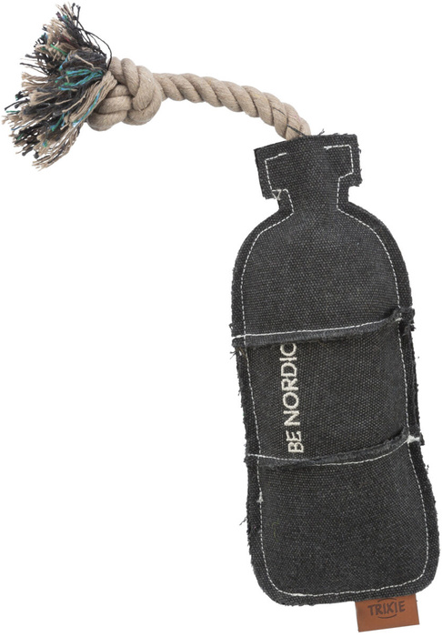 Trixie Be Nordic Butelka na linie zabawka dla psa bawełna/poliester 37cm z dźwiękiem