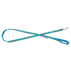 Barry King Smycz błękitna wzór etniczny taśma polipropylenowa 25mm/120cm