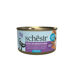Schesir Cat Can Grill dla kota sardynki i makrela w sosie 70g puszka