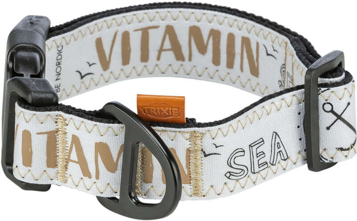 Trixie Obroża Be Nordic czarna M-L: 40-60cm/38mm szeroka