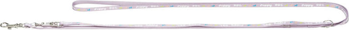 Trixie Szelki dla szczeniąt ze smyczą Junior taśma parciana 27-45cm/10mm 2,00m liliowe