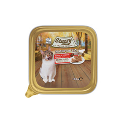 Stuzzy Cat Tray monoprotein wołowina 100g