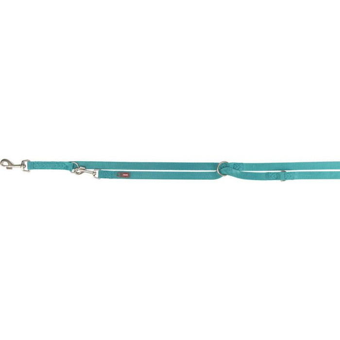 Trixie Smycz regulowana Premium taśma aqua XS-S: 2,00m/15mm