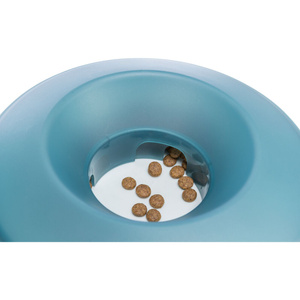 Trixie Miska dla psa Slow Feeding Rocking Bowl szara niebieska plastik/TPR 0,5l/23cm spowalniająca jedzenie
