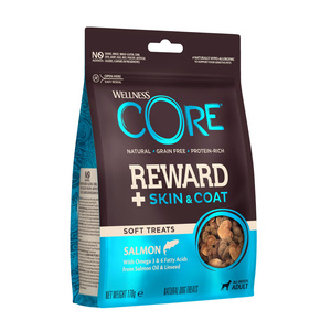 Wellness CORE Reward+ Skin and Coat łosoś 170g