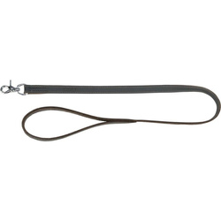 Trixie Smycz z grubej skóry Rustic M-L: 1m/20mm szara