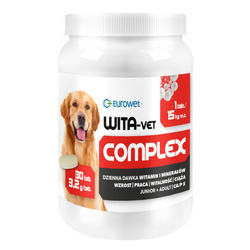 Eurowet WITA VET Complex 3,2g 30 tabletek Witaminy dla psa