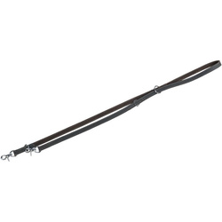 Trixie Smycz regulowana z grubej skóry Rustic M-L: 2m/20mm szara