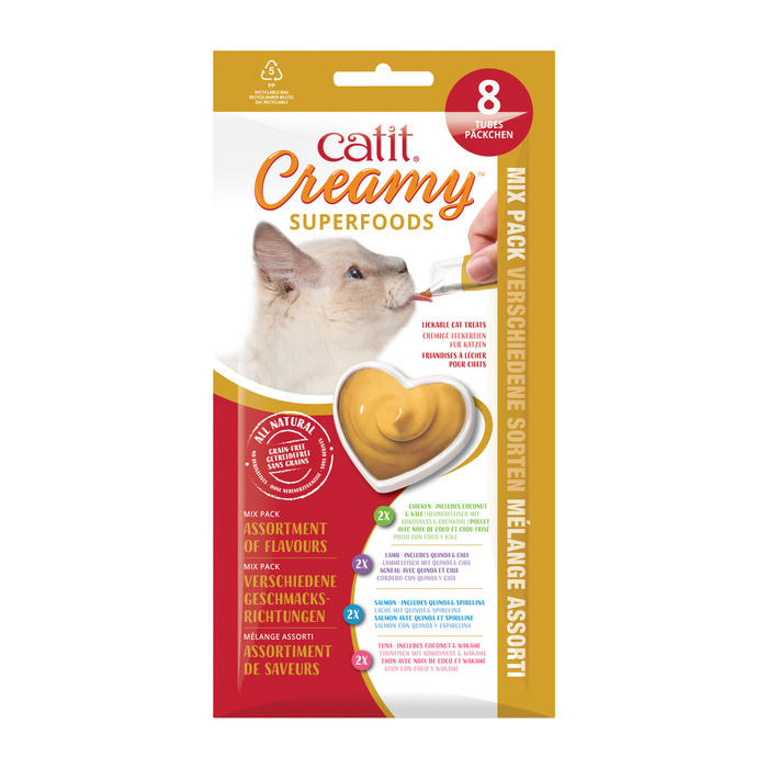 Catit Creamy Superfood Multipack mix smaków 8x10g
