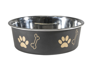 Barry King miska antypoślizgowa z nadrukiem M czarna 0,45l