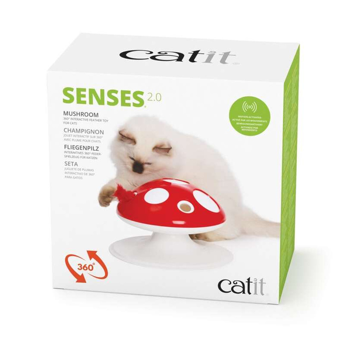 Catit Senses Mushroom zabawka dla kota 15x24cm na baterie
