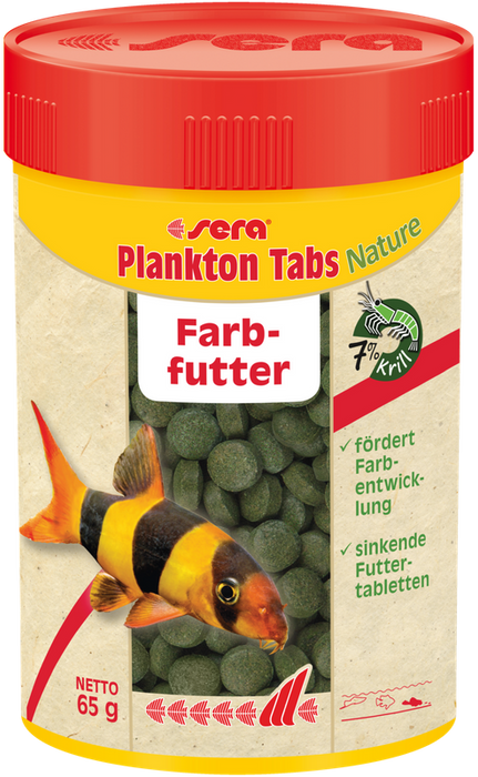 Sera Plankton Tabs Nature 100 ml pokarm wybarwiający w tabletkach