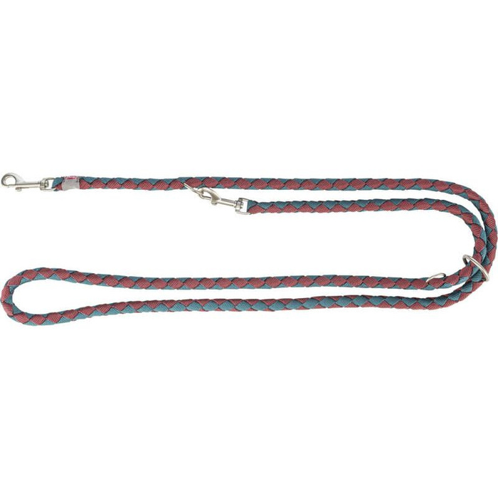 Trixie Smycz regulowana Cavo bordowy/petrol L-XL: 2,00m/18mm