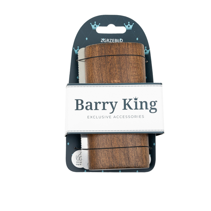 Barry King Zgrzebło do podszerstka dla zwierząt drewno bukowe 12,8cm