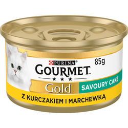 Gourmet Gold Savourt Cake z kurczakiem i marchewką 85g