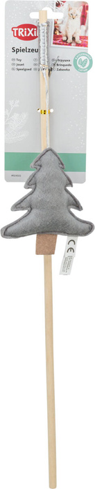 Trixie Xmas Wędka dla kota z choinką i kocimiętką 48cm