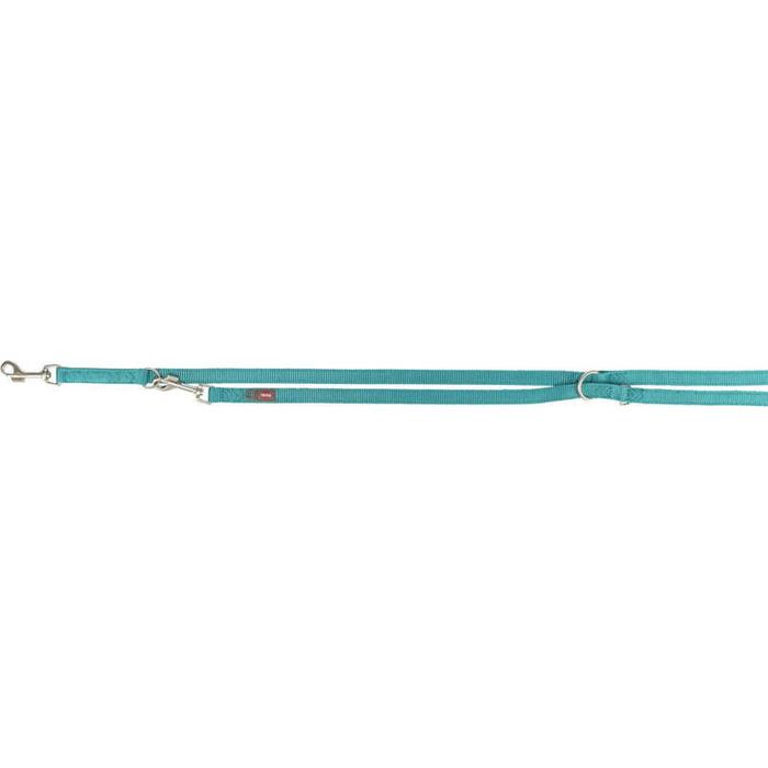 Trixie Smycz regulowana Premium dwustronna taśma aqua L-XL: 2,00m/25mm