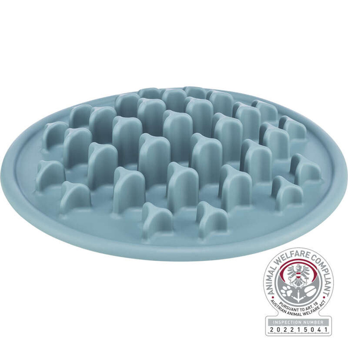 Trixie Slow Feeding Pillars niebieska TPE 38cm miska spowalniająca jedzenie