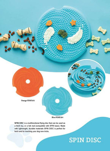 Pet Dream House Spin Lick Frisbbe Blue Medium mata do lizania