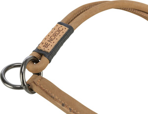 Trixie Obroża zaciskowa Be Nordic L-XL: 55cm/10mm brązowa skórzana