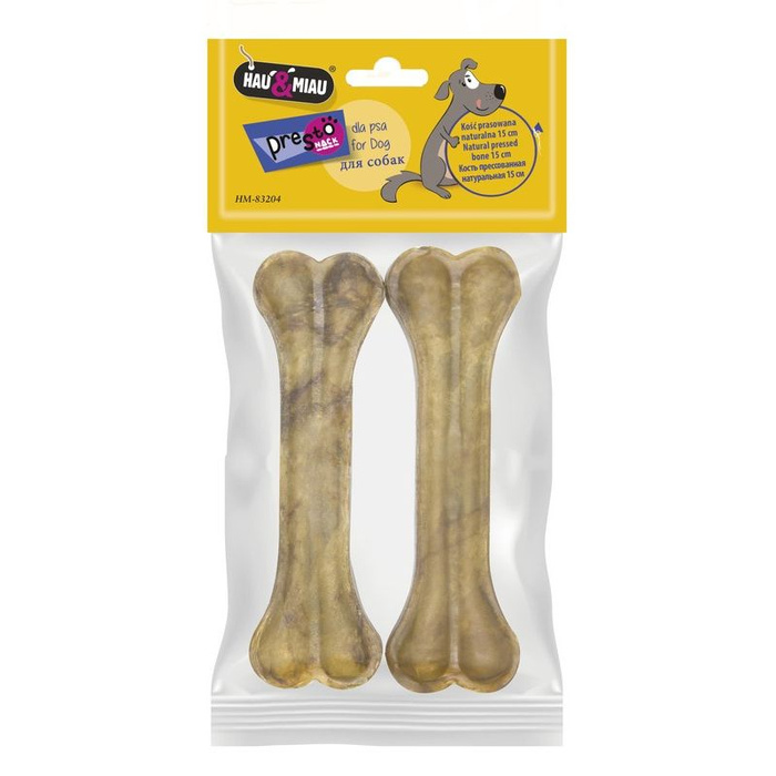 Hau&Miau kość prasowana naturalna 2szt 130g