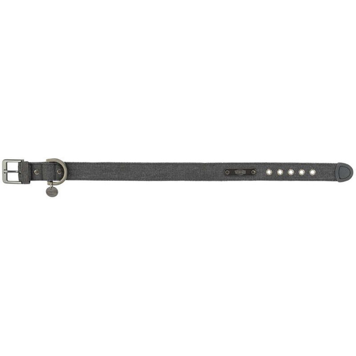 Trixie CityStyle obroża dla psa bawełna czarna XS-S: 25-32cm/25mm szeroka