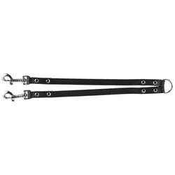 Trixie Rozdzielacz do smyczy skórzany 30cm/10mm czarny