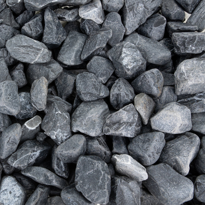 Terra Natura Kamienie kruszone Tumbled Black 8-12mm do akwarium terrarium 5kg/opak