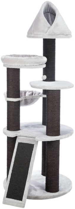 Trixie drapak wysoki dla kota Tulio XXL 78x78x203cm szary