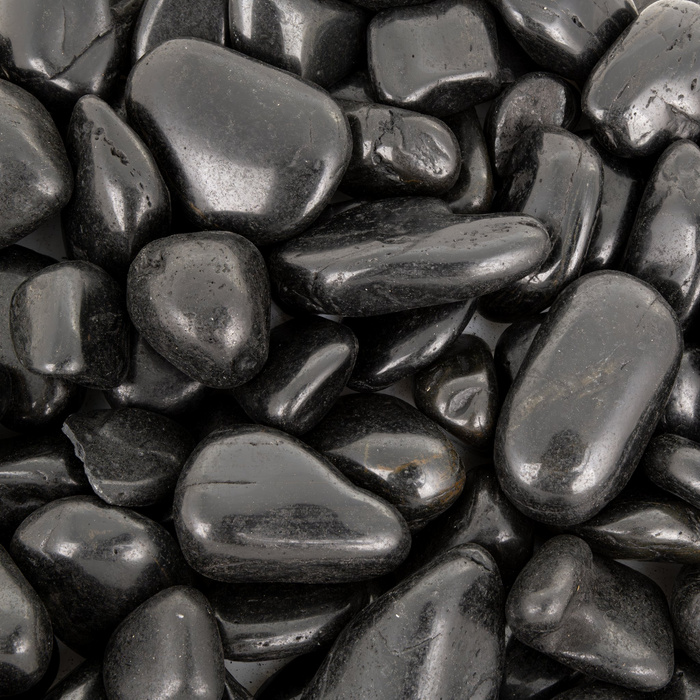 Terra Natura Kamienie polerowane Black Pebble III 20-30mm do akwarium terrarium 10 kg/opak