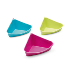Savic Rody Toilet toaleta narożna dla chomika mix kolorów plastik 36x28x15cm