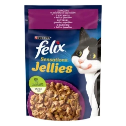 FELIX® Sensations® Jellies z Kaczką w Galaretce ze Szpinakiem 85g