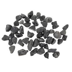 Terra Natura Kamienie kruszone Tumbled Black 8-12mm do akwarium terrarium 5kg/opak