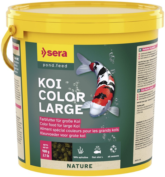 Sera Koi Color Large 3.800 ml granulat pokarm wybarwiający dla Koi