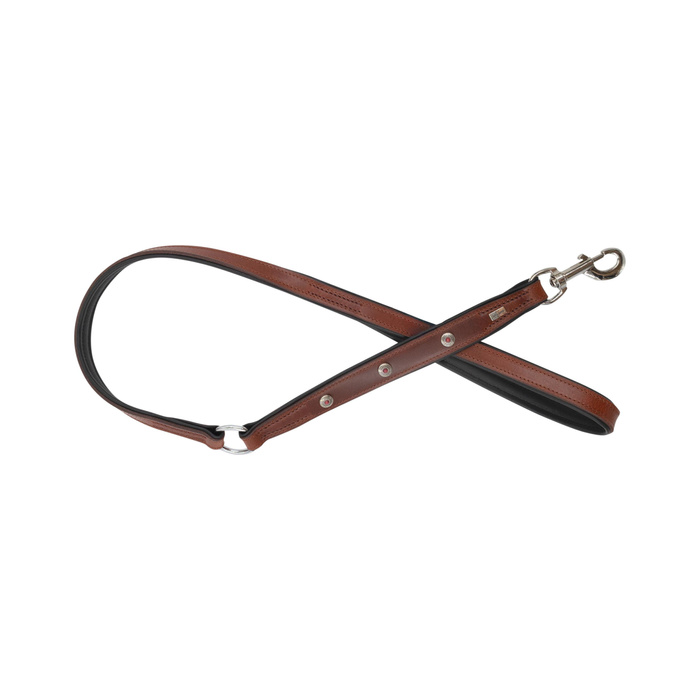 Barry King Smycz skórzana 20mm x 100cm czerwona-czarna