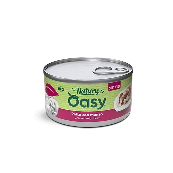 Oasy Natury Soft Jelly - Kurczak z wołowiną 85g