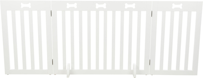 Trixie Barierka drewniana 3-częściowa 82–124x61 cm biała