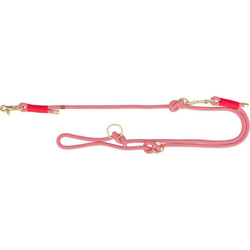 Trixie Smycz reguowana Soft Rope linka L-XL: 2,00m/13mm czerwono/kremowa