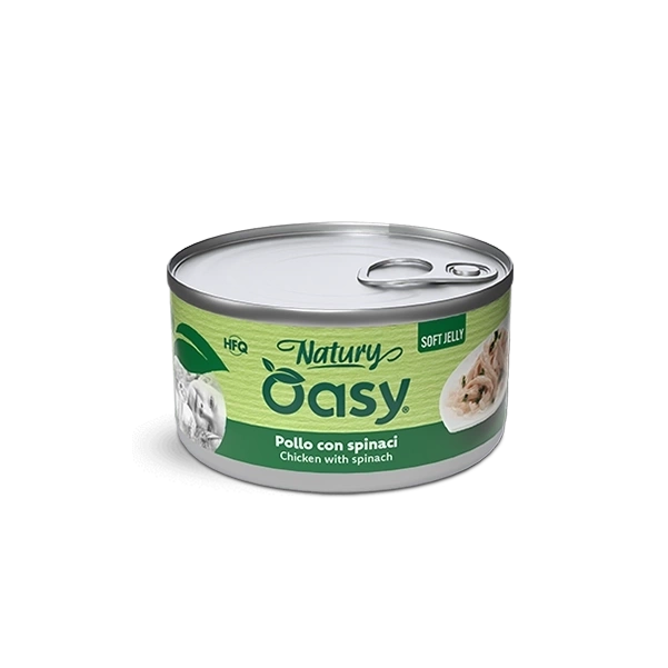 Oasy Natury Soft Jelly - Kurczak ze szpinakiem 85g