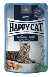 Happy Cat Culinary Meat in Sauce Spring Water Trout Adult pstrąg 85g saszetka