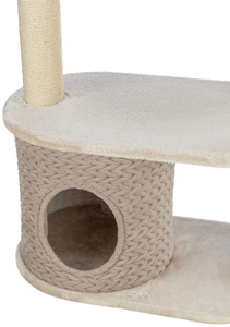 Trixie Alessia drapak z domkiem i legowiskiem jasnoszary/piaskowy 114cm
