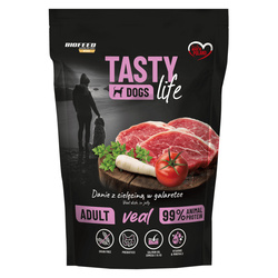 Biofeed Tasty Dogs Life cielęcina 90% saszetka 150g