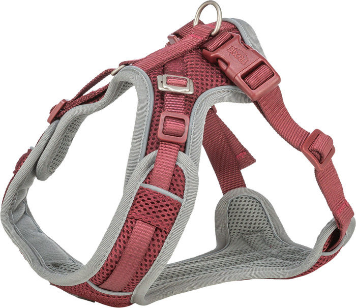 Trixie Premium FlexMesh szelki sangria M: 58-80cm/20mm dla mopsa i buldoga