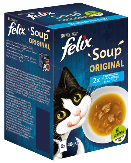 Felix Soup Original Adult Rybne smaki 6x48g