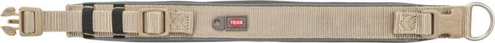 Trixie Obroża Premium piaskowa/grafit S-M: 33-42cm/35mm