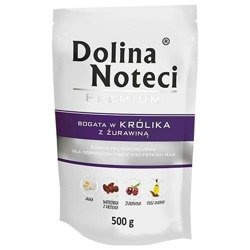 Dolina Noteci Premium 500g Bogata w Królika z Żurawiną