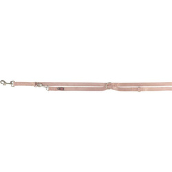 Trixie Smycz regulowana Premium taśma róż XS-S: 2,00m/15mm